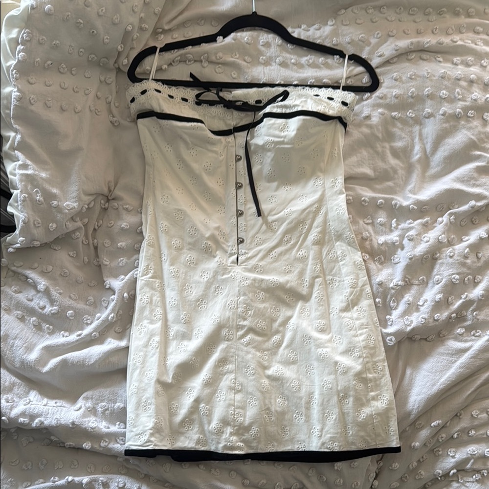 With Jean Sabrin Dress - White Embroidery